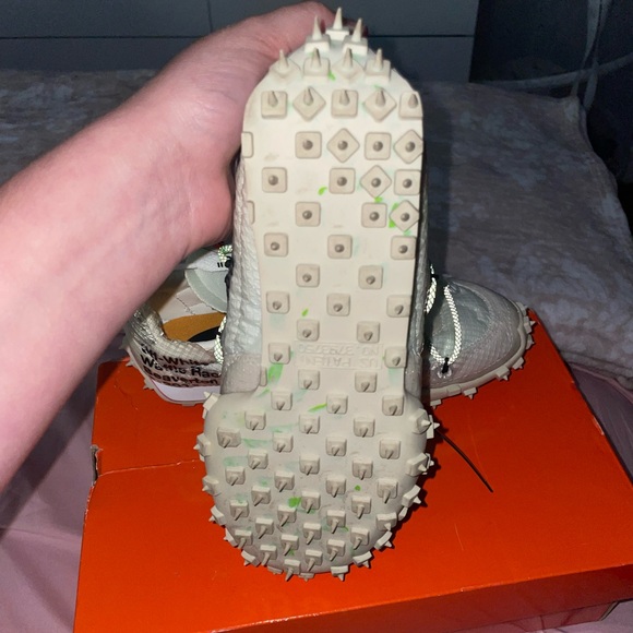 Nike X Off-White Waffle Racer SP "Electric Green" Sneakers - Picture 6 of 16